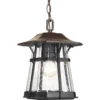 Progress Lighting Pendant Lighting Derby Espresso Craftsman Seeded Glass Lantern Outdoor Pendant Light
