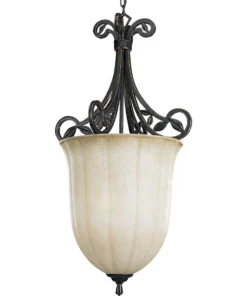 Progress Lighting Chandeliers Le Jardin 3-Light Espresso Craftsman Chandelier