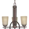 Progress Lighting Chandeliers Riverside 3-Light Heirloom Craftsman Chandelier