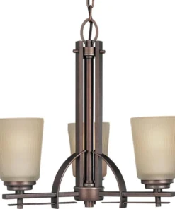 Progress Lighting Chandeliers Riverside 3-Light Heirloom Craftsman Chandelier