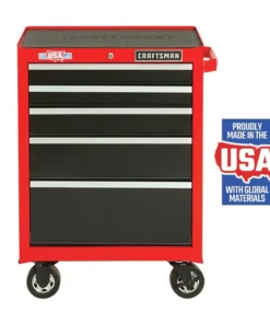 CRAFTSMAN Bottom Tool Cabinets 2000 Series 26.5-in W x 37.5-in H 5-Drawer Steel Rolling Tool Cabinet (Red)