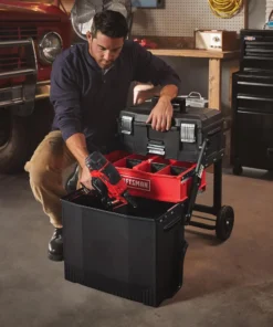 CRAFTSMAN Portable Tool Boxes 22-in 1-Drawer Black Plastic and Metal Wheels Lockable Tool Box -Craftsman Store 09051389