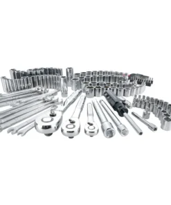 CRAFTSMAN Mechanics Tool Sets 159-Piece Standard (SAE) and Metric Combination Polished Chrome Mechanics Tool Set (1/4-in; 3/8-in)