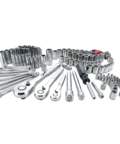 CRAFTSMAN Mechanics Tool Sets 135-Piece Standard (SAE) and Metric Combination Polished Chrome Mechanics Tool Set (1/4-in; 3/8-in)