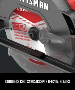 CRAFTSMAN Circular Saws V20 20-Volt Max 6-1/2-in Cordless Circular Saw Kit Circular Saw (1-Battery and Charger Included) -Craftsman Store 09215012