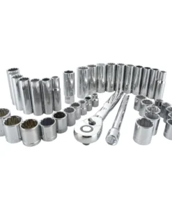 CRAFTSMAN Mechanics Tool Sets 40-Piece Standard (SAE) and Metric Combination Polished Chrome Mechanics Tool Set (3/8-in)