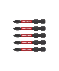 CRAFTSMAN Impact Driver Bits Impact-Rated 5-Piece 1/4-in x 2-in Phillips Impact Driver Bit