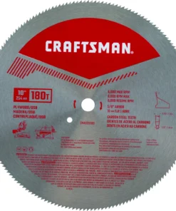 CRAFTSMAN Circular Saw Blades 10-in 180-Tooth High-Speed Steel Miter/Table Saw Blade Set