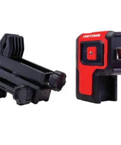 CRAFTSMAN Laser Levels 100-ft Red Beam Self-Leveling Line Generator 3 Spot Laser Level Kit with Plumb Points with Hard Case