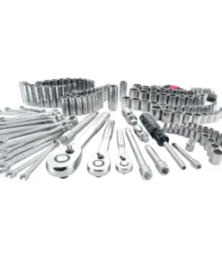 CRAFTSMAN Mechanics Tool Sets 189-Piece Standard (SAE) and Metric Combination Polished Chrome Mechanics Tool Set (1/4-in; 3/8-in)