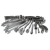 CRAFTSMAN Mechanics Tool Sets 121-Piece Standard (SAE) and Metric Combination Gunmetal Chrome Mechanics Tool Set (1/4-in; 3/8-in)