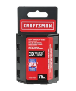 CRAFTSMAN Replacement Utility Blades Carbon Steel 3/4-in Utility Razor Blade(75-Pack)