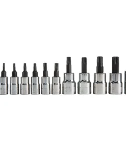 CRAFTSMAN Driver Sockets & Sets 12-Piece 1/4-in; 3/8-in Drive Set Tamper-Proof Torx Bit Torx Driver Socket Set