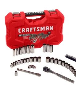 CRAFTSMAN Mechanics Tool Sets 51-Piece Standard (SAE) and Metric Combination Gunmetal Chrome Mechanics Tool Set (3/8-in) 31 CRAFTSMAN Mechanics Tool Sets 51-Piece Standard (SAE) and Metric Combination Gunmetal Chrome Mechanics Tool Set (3/8-in) -Craftsman Store 09223684 scaled