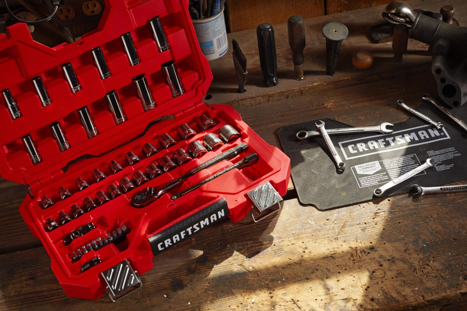 CRAFTSMAN Mechanics Tool Sets 51-Piece Standard (SAE) and Metric Combination Gunmetal Chrome Mechanics Tool Set (3/8-in) 18 CRAFTSMAN Mechanics Tool Sets 51-Piece Standard (SAE) and Metric Combination Gunmetal Chrome Mechanics Tool Set (3/8-in) - Image 18