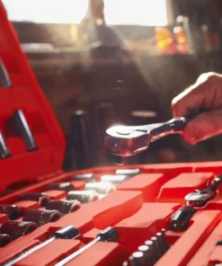 CRAFTSMAN Mechanics Tool Sets 81-Piece Standard (SAE) and Metric Combination Gunmetal Chrome Mechanics Tool Set (1/4-in; 3/8-in) -Craftsman Store 09223699 scaled