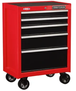CRAFTSMAN Bottom Tool Cabinets 2000 Series 26.5-in W x 37.5-in H 5-Drawer Steel Rolling Tool Cabinet (Red) -Craftsman Store 09223726 scaled