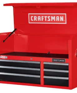 CRAFTSMAN Top Tool Chests 2000 Series 40.5-in W x 24.5-in H 6-Drawer Steel Tool Chest (Red) -Craftsman Store 09223743 scaled