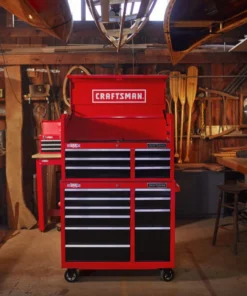 CRAFTSMAN Top Tool Chests 2000 Series 40.5-in W x 24.5-in H 6-Drawer Steel Tool Chest (Red) -Craftsman Store 09223745 scaled