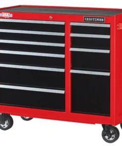 CRAFTSMAN Bottom Tool Cabinets 2000 Series 41-in W x 37.5-in H 10-Drawer Steel Rolling Tool Cabinet (Red) -Craftsman Store 09223748 scaled