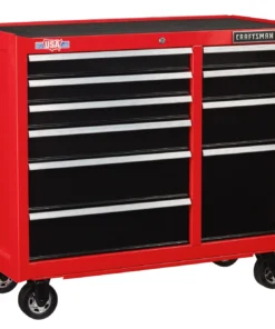CRAFTSMAN Bottom Tool Cabinets 2000 Series 41-in W x 37.5-in H 10-Drawer Steel Rolling Tool Cabinet (Red) -Craftsman Store 09223750 scaled