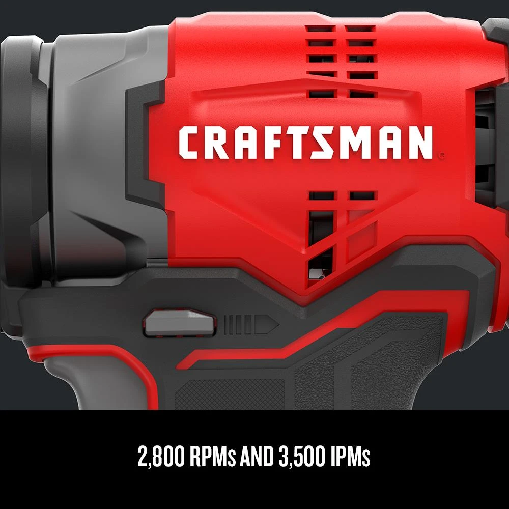 CRAFTSMAN Impact Drivers V20 20-volt Max Variable Speed Brushless Cordless Impact Driver (1-Battery Included) 4 CRAFTSMAN Impact Drivers V20 20-volt Max Variable Speed Brushless Cordless Impact Driver (1-Battery Included) - Image 4