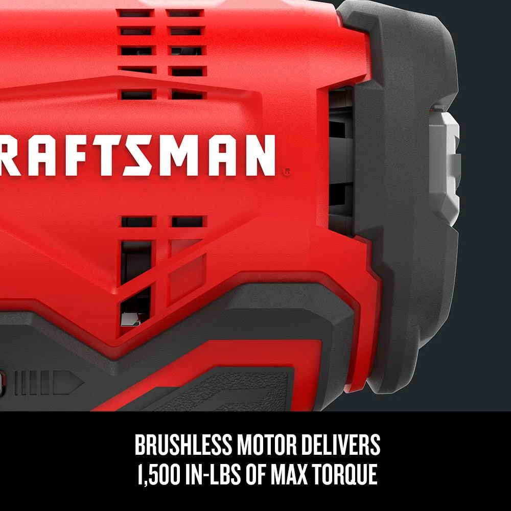 CRAFTSMAN Impact Drivers V20 20-volt Max Variable Speed Brushless Cordless Impact Driver (1-Battery Included) 3 CRAFTSMAN Impact Drivers V20 20-volt Max Variable Speed Brushless Cordless Impact Driver (1-Battery Included) - Image 3