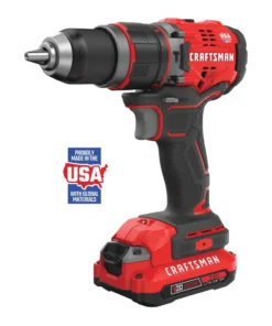 CRAFTSMAN Hammer Drills V20 1/2-in 20-volt Max Variable Speed Brushless Cordless Hammer Drill (2-Batteries Included)