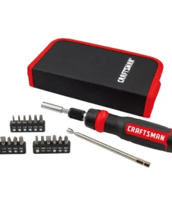 CRAFTSMAN Screwdrivers 26-Piece Bi-material Handle Ratcheting Set Multi-bit Screwdriver Set