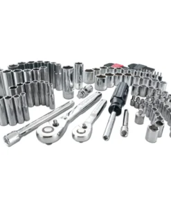 CRAFTSMAN Mechanics Tool Sets 105-Piece Standard (SAE) and Metric Combination Polished Chrome Mechanics Tool Set (1/4-in; 3/8-in)