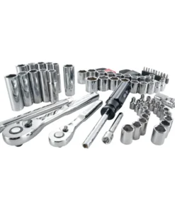 CRAFTSMAN Mechanics Tool Sets 83-Piece Standard (SAE) and Metric Combination Polished Chrome Mechanics Tool Set (1/4-in; 3/8-in)