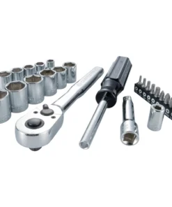 CRAFTSMAN Mechanics Tool Sets 24-Piece Metric Polished Chrome Mechanics Tool Set (3/8-in)