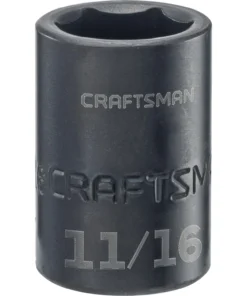 CRAFTSMAN Impact Sockets & Impact Socket Sets CRAFTSMAN 11/16-in Standard 1/2-in Drive 6-Point Socket