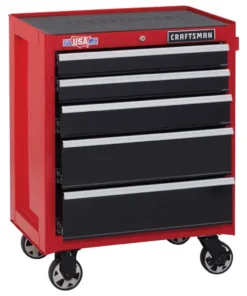 CRAFTSMAN Bottom Tool Cabinets 2000 Series 26.5-in W x 34-in H 5-Drawer Steel Rolling Tool Cabinet (Red)