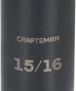 CRAFTSMAN Impact Sockets & Impact Socket Sets Standard (SAE) 1/2-in Drive 15/16-in 6-point Impact Socket