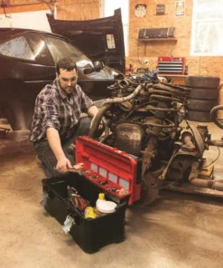 CRAFTSMAN Portable Tool Boxes PRO 26-in Red Plastic Lockable Tool Box -Craftsman Store 09229621