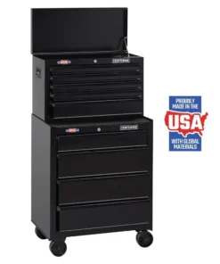 CRAFTSMAN Top Tool Chests 1000 Series 26-in W x 17.25-in H 5-Drawer Steel Tool Chest (Black) 19 CRAFTSMAN Top Tool Chests 1000 Series 26-in W x 17.25-in H 5-Drawer Steel Tool Chest (Black) -Craftsman Store 09229717