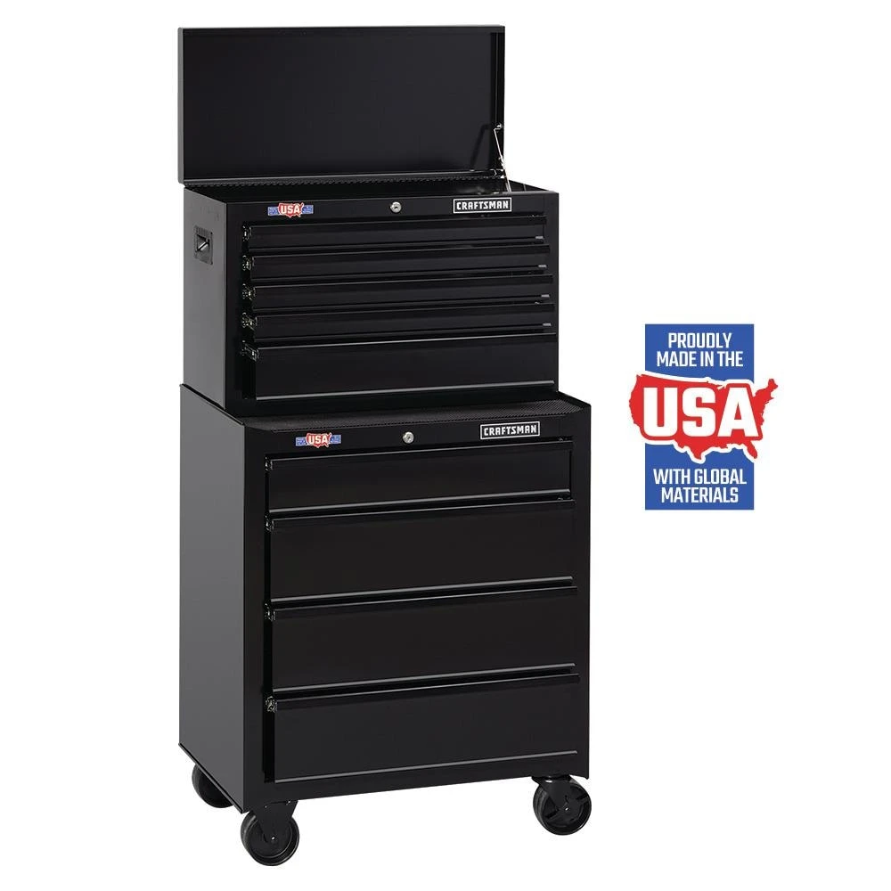 CRAFTSMAN Top Tool Chests 1000 Series 26-in W x 17.25-in H 5-Drawer Steel Tool Chest (Black) 8 CRAFTSMAN Top Tool Chests 1000 Series 26-in W x 17.25-in H 5-Drawer Steel Tool Chest (Black) - Image 8