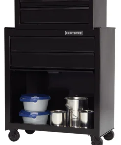 CRAFTSMAN Tool Chest Combos 1000 Series 26.5-in W x 44.25-in H 5 Ball-bearing Steel Tool Chest Combo (Black) -Craftsman Store 09229734 scaled