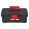 CRAFTSMAN Portable Tool Boxes 13-in (No Drawer Slides) Red Plastic Lockable Tool Box