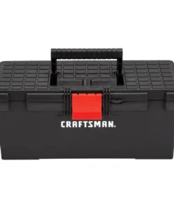 CRAFTSMAN Portable Tool Boxes 16-in Black Plastic Lockable Tool Box