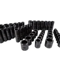 CRAFTSMAN Impact Sockets & Impact Socket Sets 48-Piece Standard (SAE) and Metric Combination 1/2-in Drive Set 6-Point Impact Socket Set