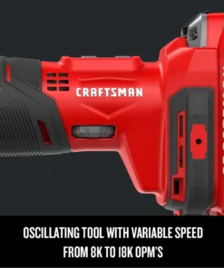 CRAFTSMAN Oscillating Tool Kits V20 12-Piece 20-volt Max Variable Speed Oscillating Multi-Tool Kit -Craftsman Store 09241750