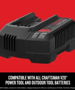 CRAFTSMAN Power Tool Batteries & Chargers 20-Volt Max Power Tool Battery Charger 11 CRAFTSMAN Power Tool Batteries & Chargers 20-Volt Max Power Tool Battery Charger -Craftsman Store 09241761