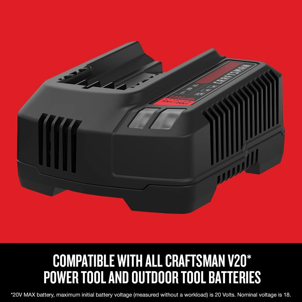 CRAFTSMAN Power Tool Batteries & Chargers 20-Volt Max Power Tool Battery Charger 4 CRAFTSMAN Power Tool Batteries & Chargers 20-Volt Max Power Tool Battery Charger - Image 4