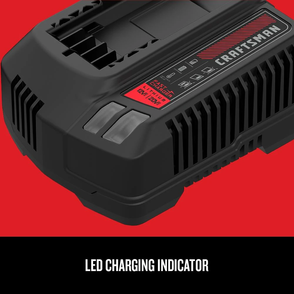 CRAFTSMAN Power Tool Batteries & Chargers 20-Volt Max Power Tool Battery Charger 3 CRAFTSMAN Power Tool Batteries & Chargers 20-Volt Max Power Tool Battery Charger - Image 3