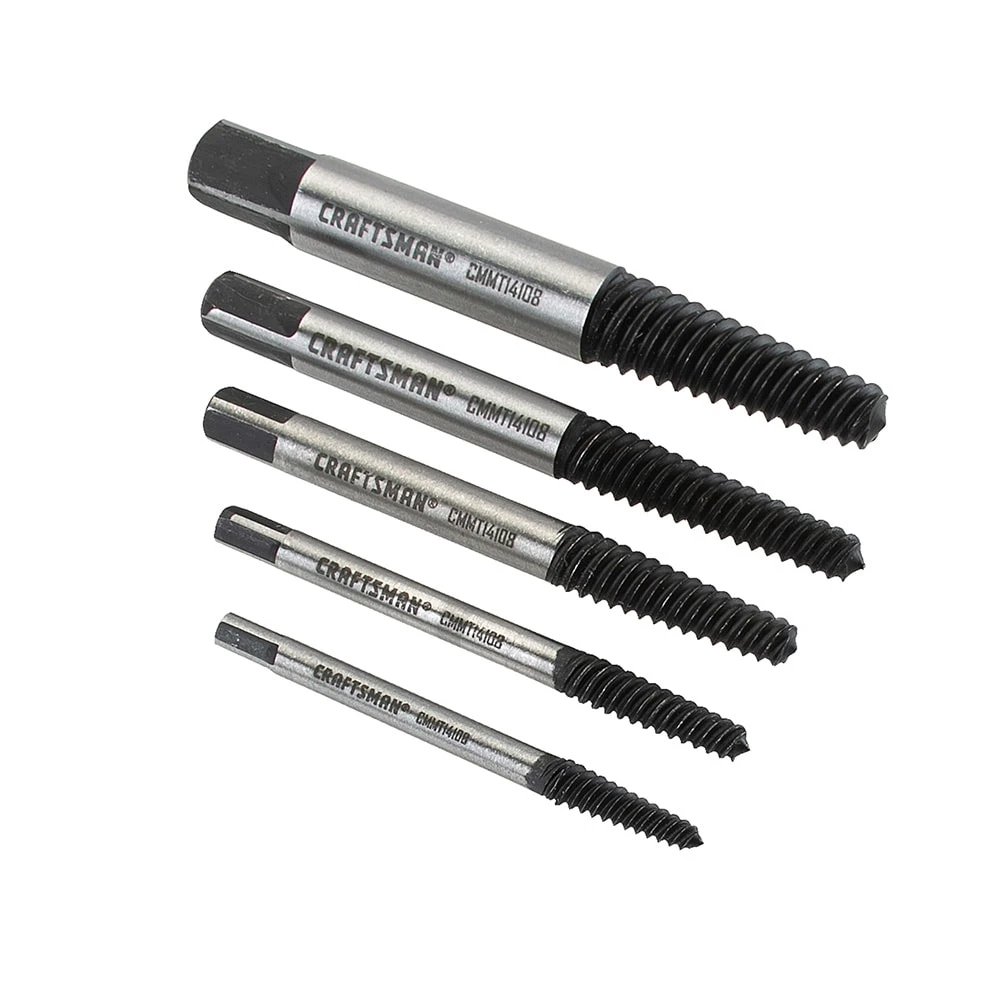CRAFTSMAN Screw Extractors & Sets 5-Pack Steel 5-in Screw Extractor Set 1 CRAFTSMAN Screw Extractors & Sets 5-Pack Steel 5-in Screw Extractor Set