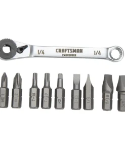 CRAFTSMAN Screwdrivers 10-Piece Steel Handle Ratcheting Set Multi-bit Screwdriver Set