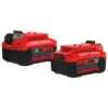 CRAFTSMAN Power Tool Batteries & Chargers V20 20-Volt Max 2-Pack 4 Amp-Hour; 4 Amp-Hour Lithium Power Tool Battery
