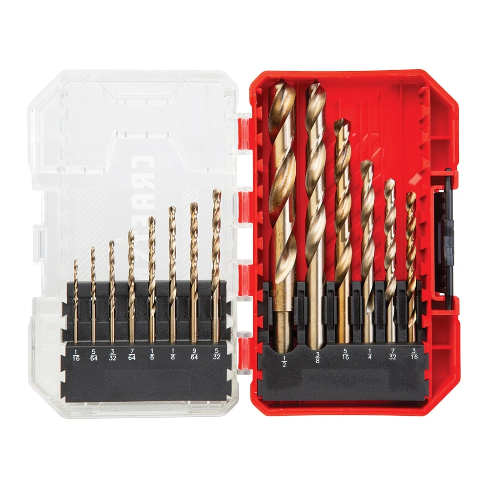 CRAFTSMAN Twist Drill Bits 14-Piece Assorted x Set Gold Ferrous Coated Hss Twist Drill Bit Set 1 CRAFTSMAN Twist Drill Bits 14-Piece Assorted x Set Gold Ferrous Coated Hss Twist Drill Bit Set